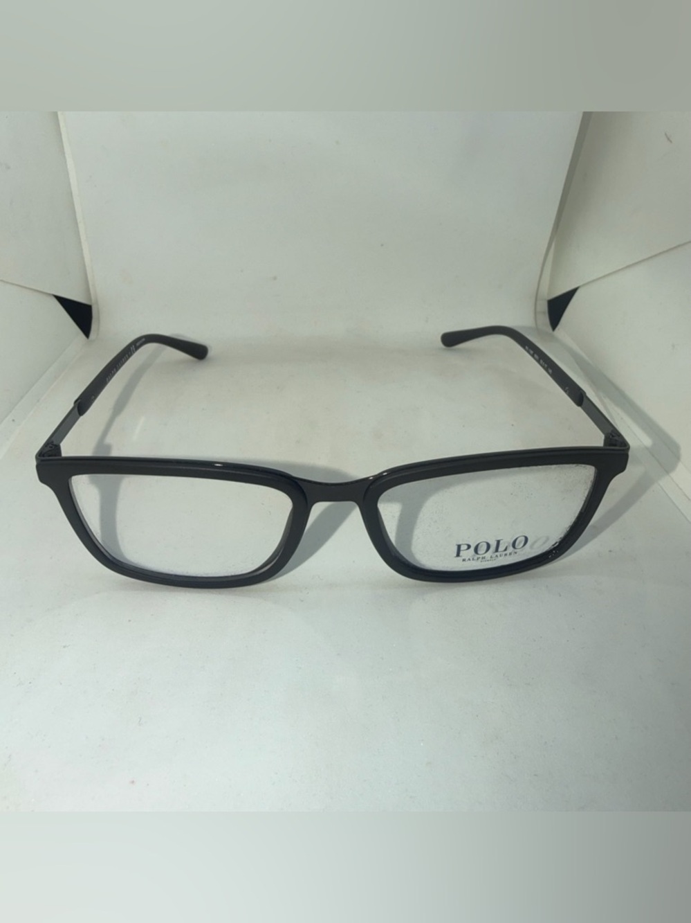 Polo by Ralph Lauren Black Rectangle Eyeglass Frames
